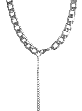 重工潮流嘻哈朋克蹦迪钛钢项链