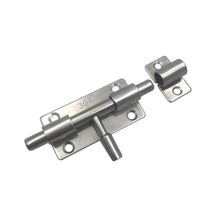 304不锈钢加厚插销防盗门扣门栓门锁室内 卧室锁扣木门插锁免打孔