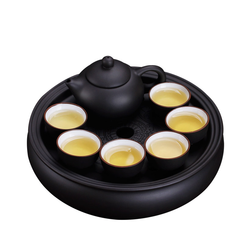 特价宜兴紫砂茶台套装整套茶壶茶杯盖碗茶盘陶瓷功夫茶具泡茶包邮