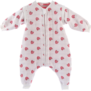 婴幼儿睡袋 纯棉纱布A类 四季宝宝防踢被 睡袋无骨可拆袖分腿