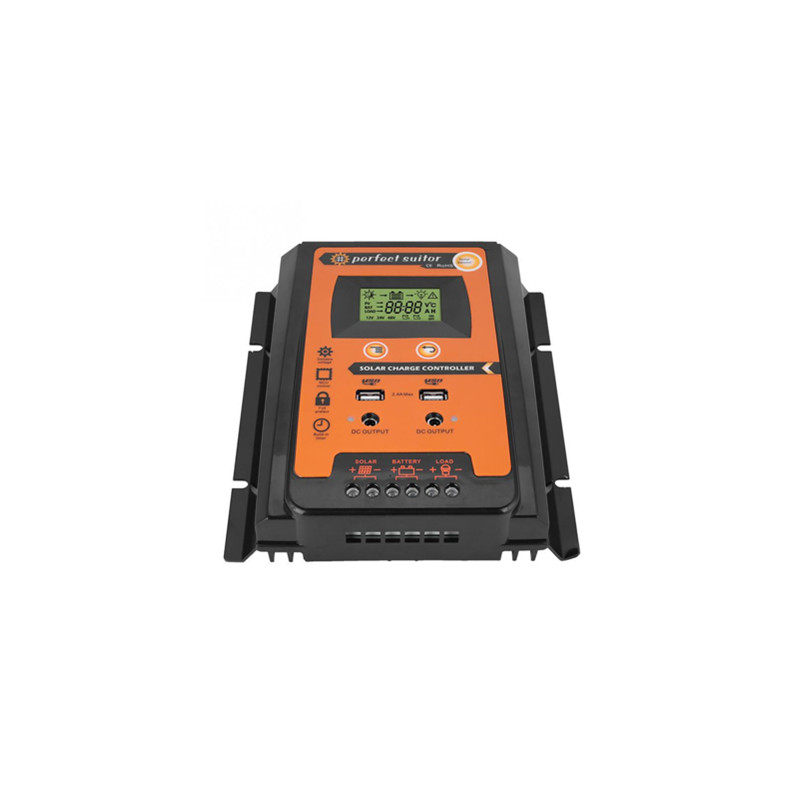 速卖通爆款30A 50A 70A太阳能控制器12V24V电池兼容太阳能充电器
