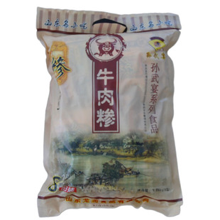 正宗山东临沂沂蒙特产 临沂糁孙武宴正品牛肉糁早餐肉粥135g*8袋