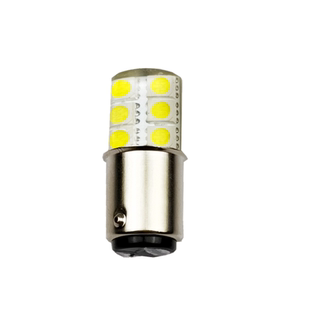 DC直流高亮LED指示灯灯泡B15 12V24V卡口单双触点白光仪器警示灯