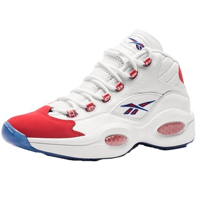 Reebok Question Mid Double Cross艾弗森Q1红蓝鸳鸯篮球鞋FV7563