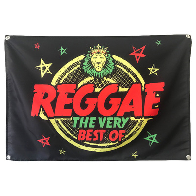 雷鬼酒吧琴行工作室背景布墙挂旗