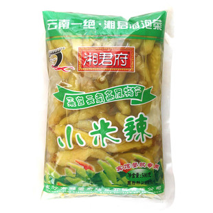 湘君府小米辣泡椒750/500g*5袋野山椒泡凤爪泡菜水调味料云南特产