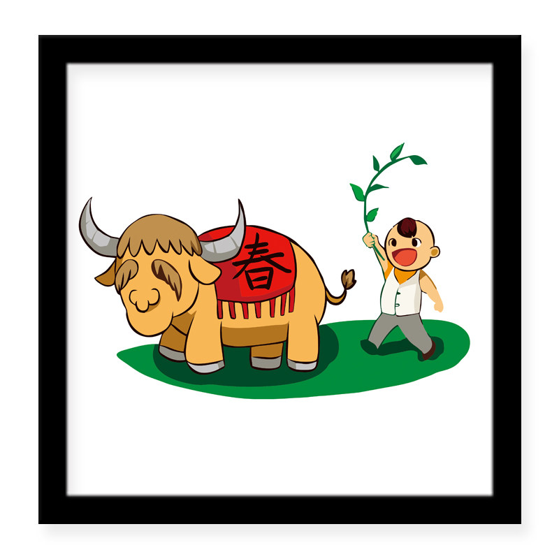 diy卡通风材料包礼物填色立体画