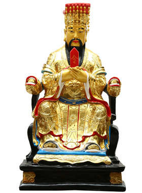 玉帝王母彩绘树脂摆件佛像