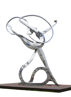 亮化汉博雕塑不锈钢装饰现代艺术