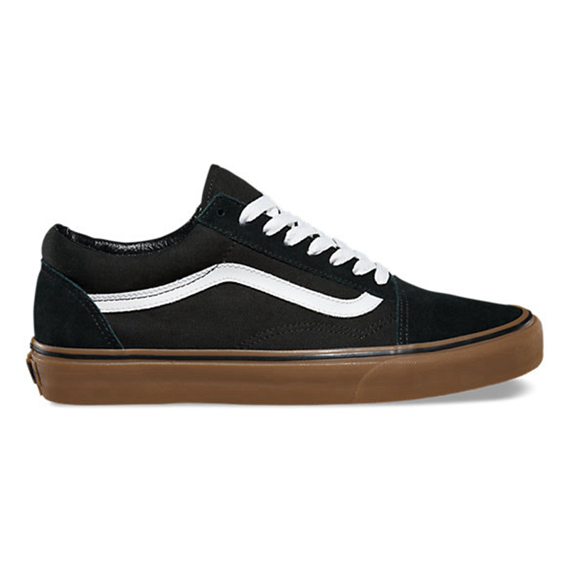 章鱼哥现货VANS OLD SKOOL生胶底经典黑色低帮板鞋VN0001R1GI6