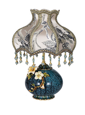 圣朗伦新中式风珐琅彩插电台灯