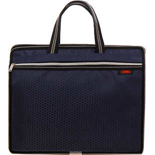 文件袋A4办公用品拉链袋资料袋女士帆布手提包男士公文包定制logo