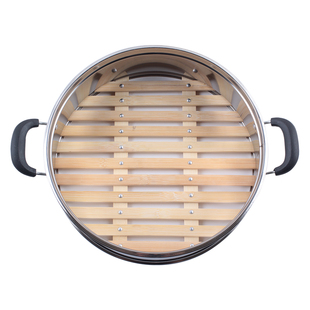 蒸屉竹篦子笼蒸笼蒸格竹制蒸锅笼屉家用屉子炒锅多用锅圆形蒸笼架