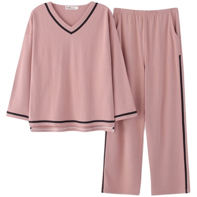 梦之腾女士纯色纯棉家居服