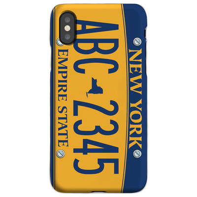 纽约车牌手机壳硬壳苹果