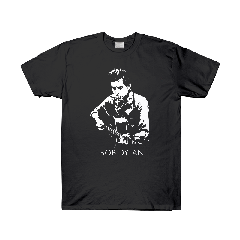 美式重磅Bob Dylan鲍勃迪伦民谣摇滚男女款五分袖tee纯棉T恤