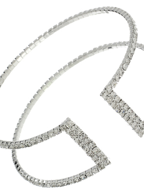 性感仿真水钻可调节镂空手镯