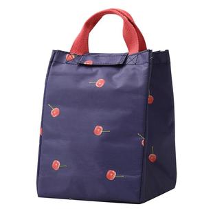 上班带饭菜的饭盒袋子铝箔加厚冷藏帆布女手提拎保温袋午餐便当包