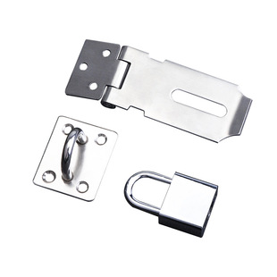 免打孔不锈钢门插销锁牌扣搭扣门栓固定门闩粘贴式推拉挂锁门扣