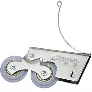 厦拓卫生间衣橱柜推拉移门滑轮重型凸凹轨道淋浴房玻璃门上下双轮