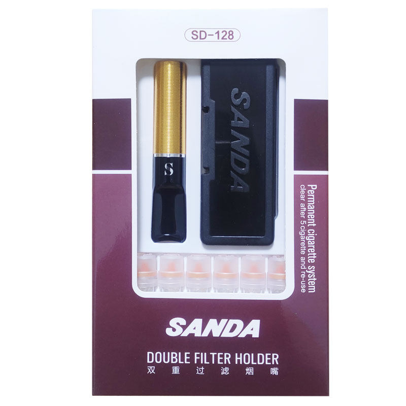 SANDA三达烟嘴男双重高效循环换芯过滤器清肺SD-128烟嘴配件SD-26