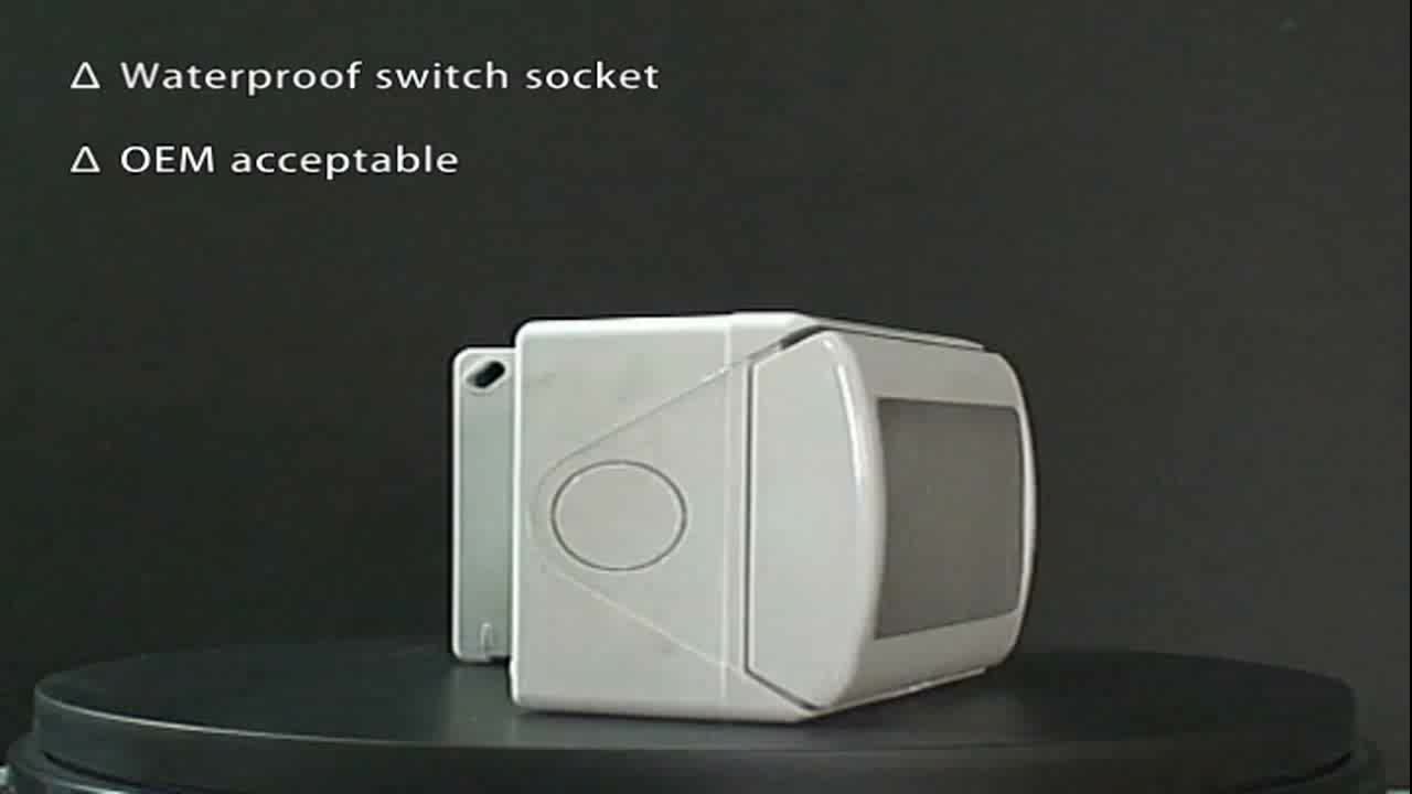 Ip55 Waterproof Outdoor Socket Uk Socket With Switch Weatherproof Socket