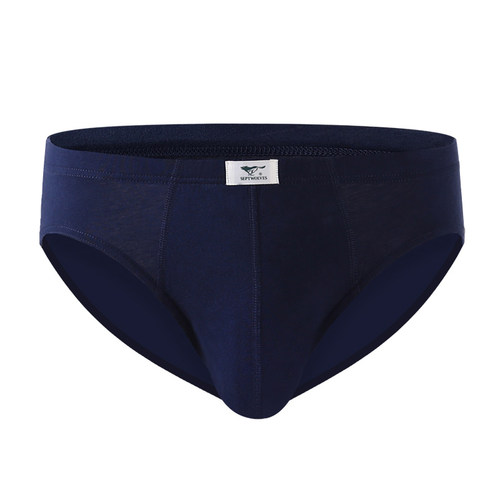 七匹狼男士内裤纯棉透气三角裤100%全棉青年中腰底裤个性男三角潮