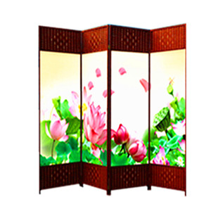 定制屏风隔断时尚实木屏风草编布艺屏风客厅卧室玄关中式现代简约