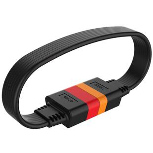 汽车检测仪OBD2延长线车载电脑X431加长线转换插头公对母转接线