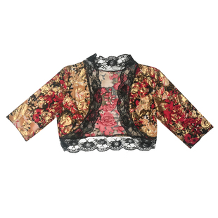 性感晚礼服夜场所工作服批肩女夏外搭短款小披肩上衣开衫雷丝薄款