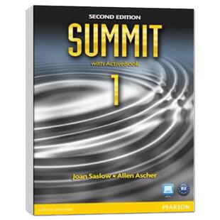 包邮培生原版大学英语教材尖峰Summit 1/2 2E学生书+电子书+CD Top Notch衔接  1A/1B/2A/2B 3E学生书+线上账号资源 托福雅思考试