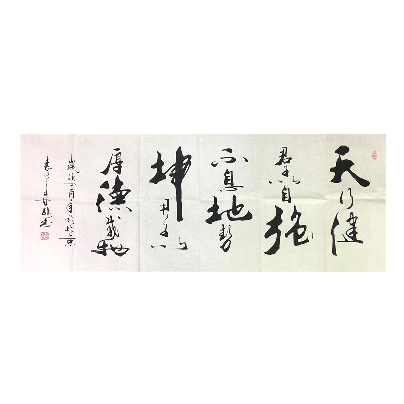 甘路天行健书法办公字画牌匾真迹手写作品装裱书画挂画小六尺画心