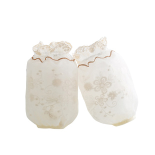 手袖套蕾丝套袖女短款工作防脏可爱ins潮秋冬季护袖儿童袖头韩版