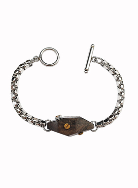工业风复古木质蒸汽朋克手链