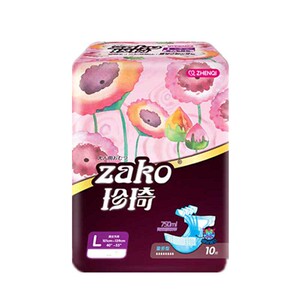 珍琦加强夜用型成人L码大号XL成人纸尿裤M号男女老年人尿布整箱80