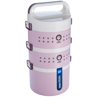 多层可微波炉加热饭盒小学生儿童双层日式便当盒上班族便携保温桶