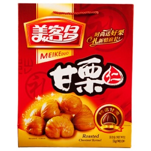 美客多板栗年货礼盒装1000g甘栗仁坚果零食特产大礼包送礼佳品