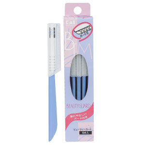 日本KAI贝印专业修眉刀锋利耐用专业刮眉安全5把装防滑把手