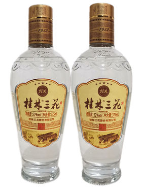 米香型52度白酒粮食桂林三花白酒