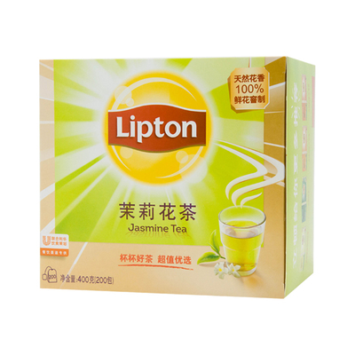 lipton立顿茉莉花茶200包叶办公