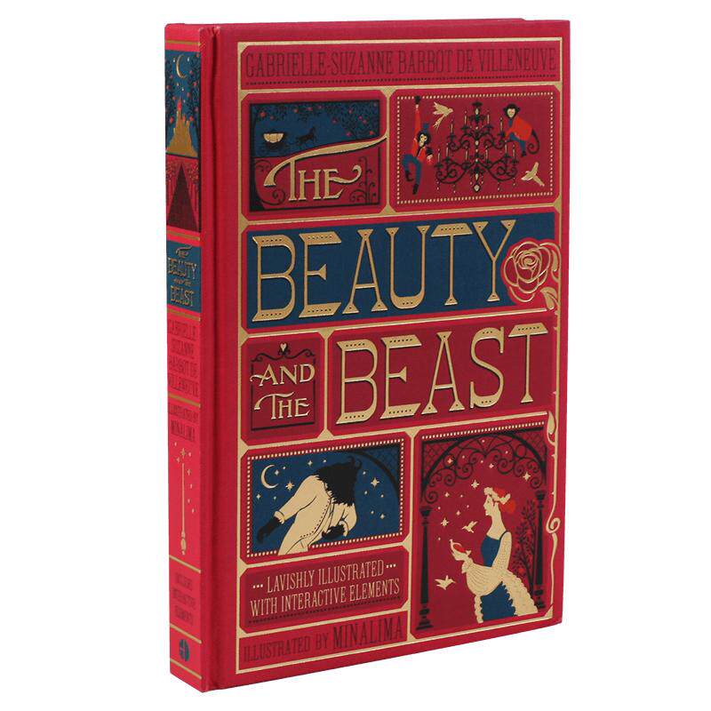现货 包邮即发 美女与野兽 英文原版 The Beauty and the Beast 贝儿 全彩复刻插画版 精装 由哈利波特神奇动物在哪里工作室制作