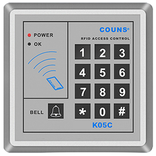 高优电子门禁一体机系统办公室玻璃门木门密码刷卡控制器面板K05