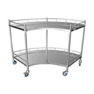 不锈钢治疗车.医用小推车医疗器械扇形器械车处置台医院手术推车