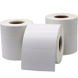 铜版标签打印纸80*85 20 25 30 35 40 45 50 55 60 65 75碳带标签纸条码铜板不干胶贴纸物流贴彩色定做