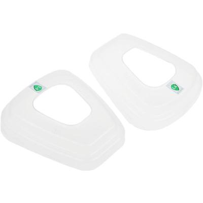 3M501滤棉盖 固定5N11滤棉配滤毒盒使用塑料透明盖子（一对价格）