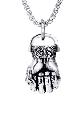 健身紧握力量hiphop钛钢毛衣链