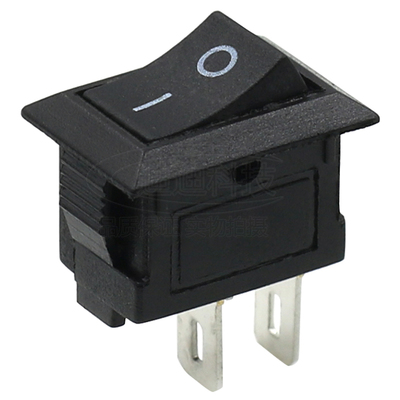 迷你船形开关KCD11船型按钮2脚2档15X10.5红白黑色3A250VAC翘板