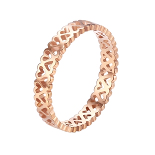 镂空爱心戒子冷淡风戒指女时尚个性指环百搭食指戒尾戒小指手饰品