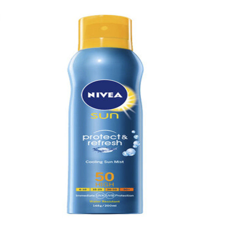 妮维雅防晒喷雾霜乳男女冰爽透明气雾SPF50防水全身面部成人学生