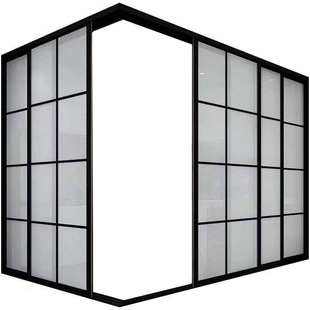 北京厨房阳台网红铝镁合金窄边三轨联动推拉门平开折叠PD移门定制